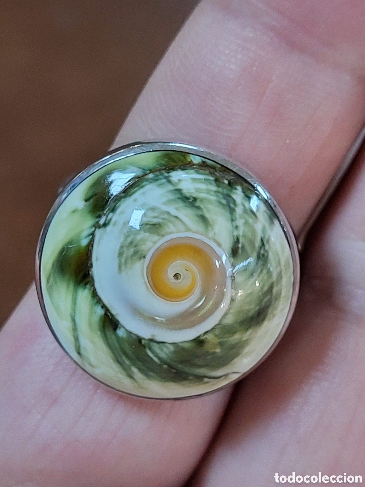 Joyeria: PRECIOSO ANILLO PLATA Y CONCHA DE CARACOL - Foto 2