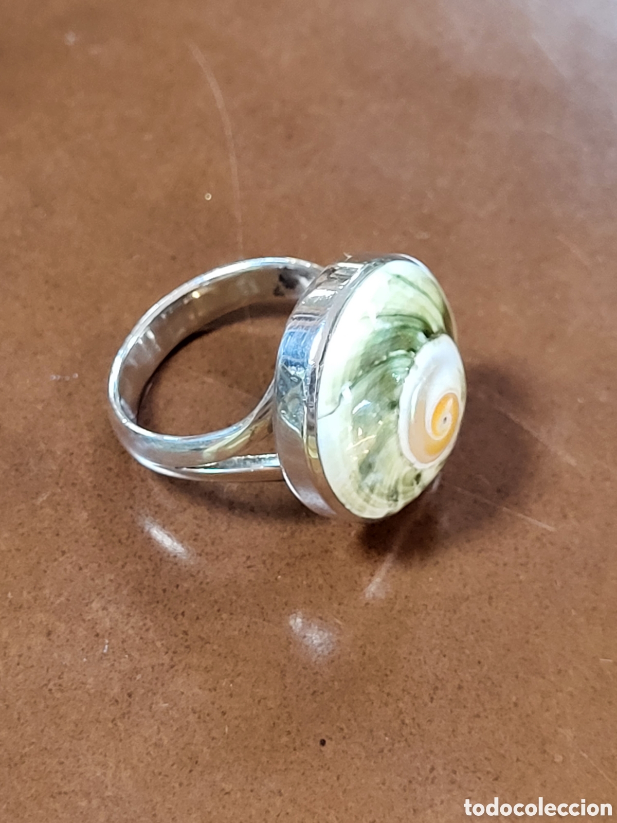 Joyeria: PRECIOSO ANILLO PLATA Y CONCHA DE CARACOL - Foto 1