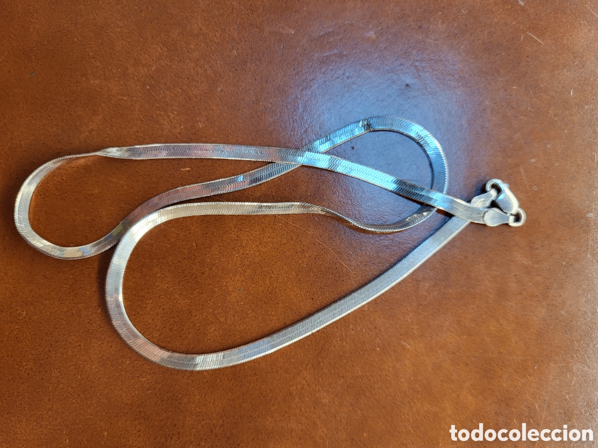 Joyeria: GARGANTILLA, COLLAR DE PLATA. 45CM LARGO - Foto 4