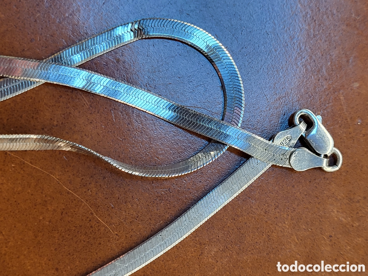 Joyeria: GARGANTILLA, COLLAR DE PLATA. 45CM LARGO - Foto 5