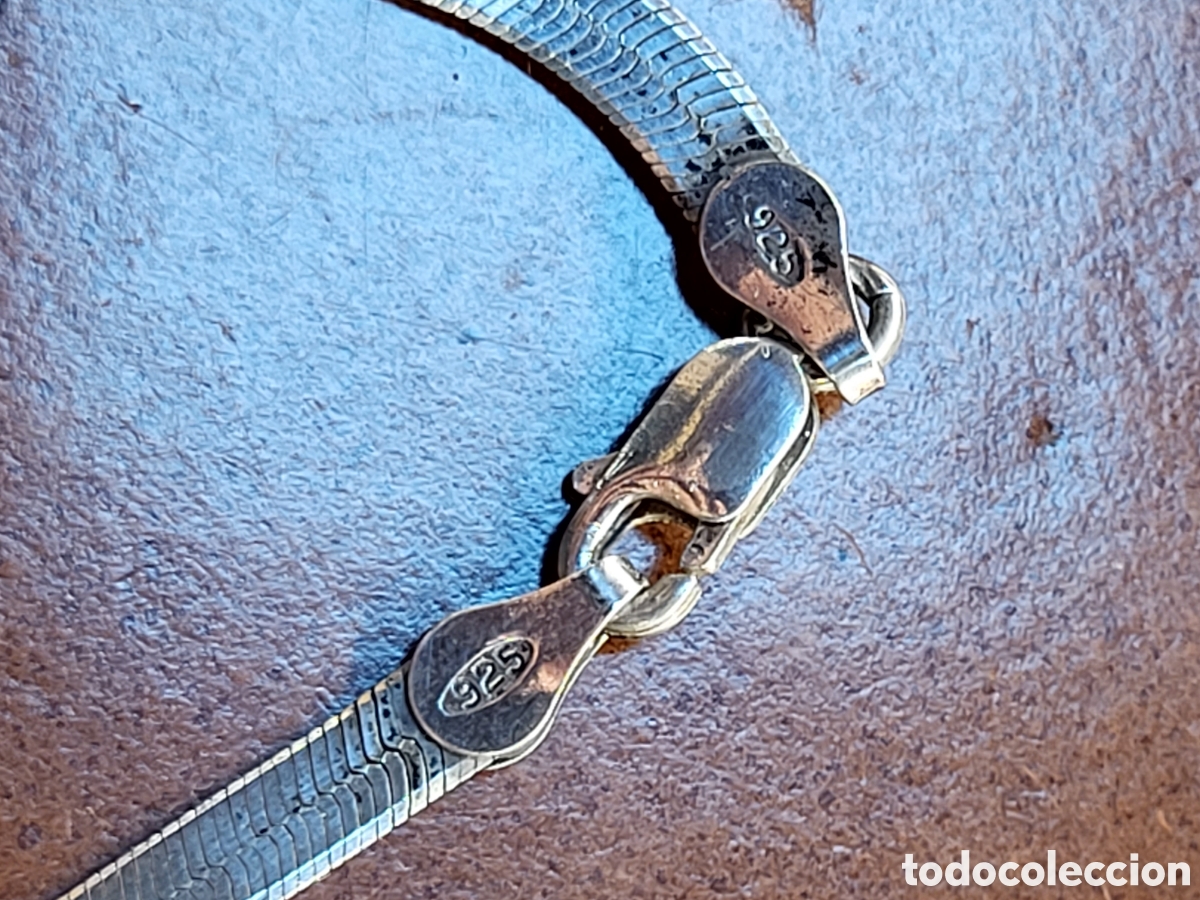 Joyeria: GARGANTILLA, COLLAR DE PLATA. 45CM LARGO - Foto 9