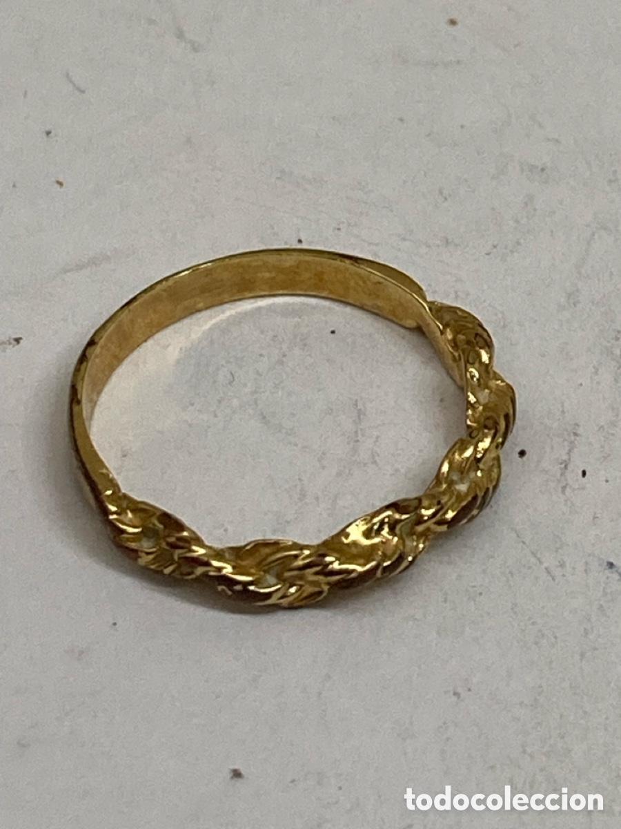 Joyeria: Anillo de bisuter&iacute;a dorada S127 - Foto 1
