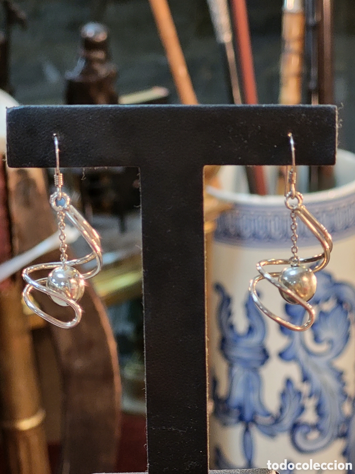 Joyeria: ELEGANTES PENDIENTES DE PLATA - Foto 1