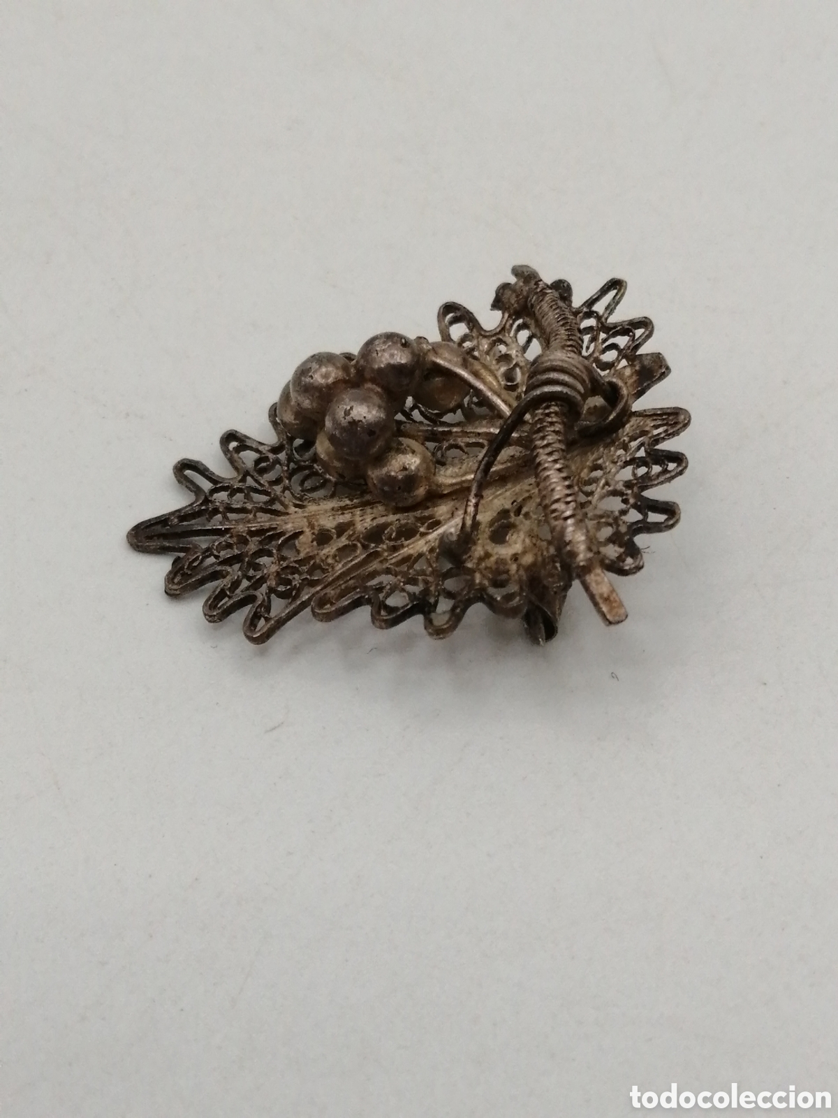 Joyeria: Broche filigrana metal plateado - Foto 2