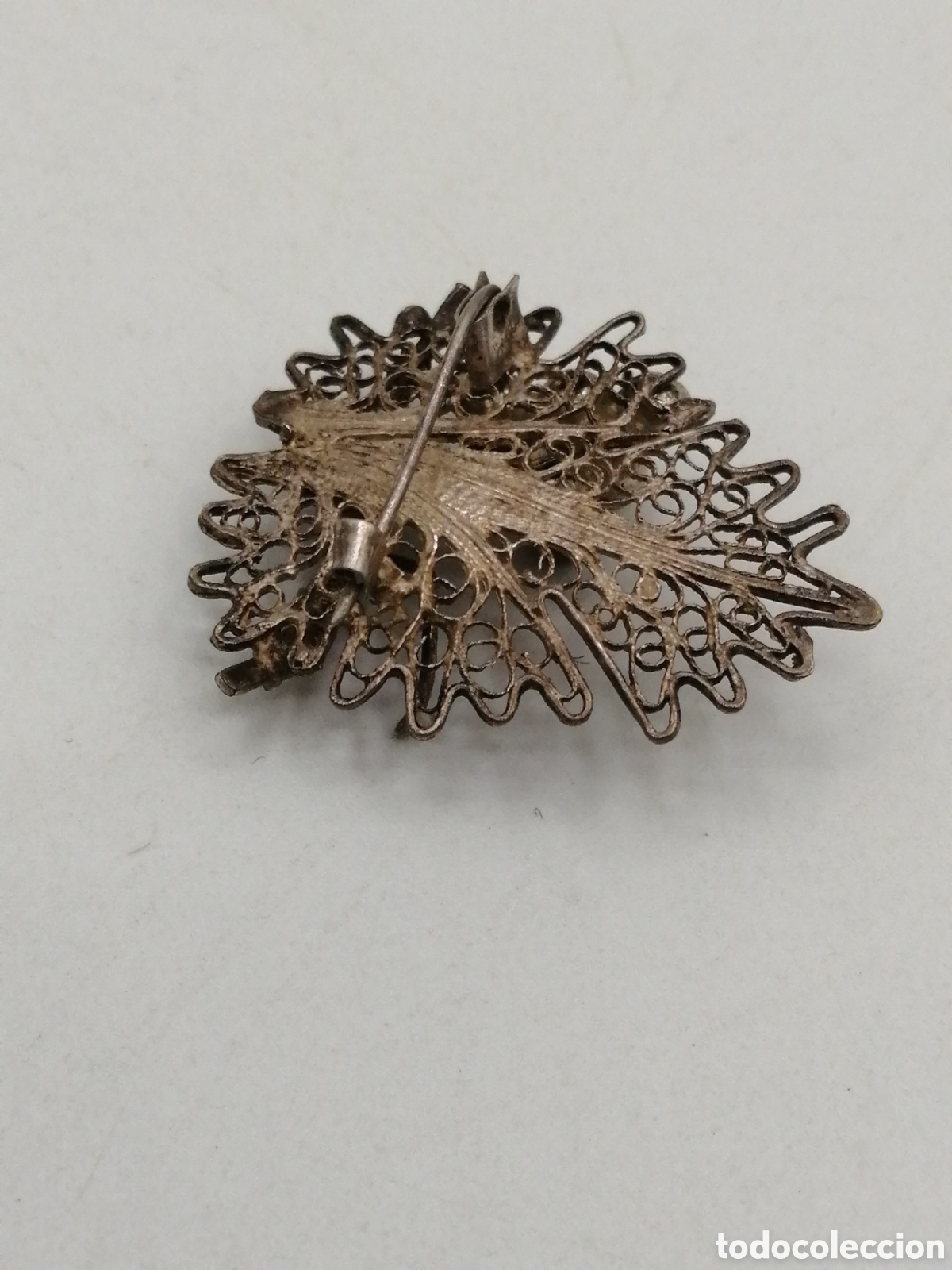 Joyeria: Broche filigrana metal plateado - Foto 3