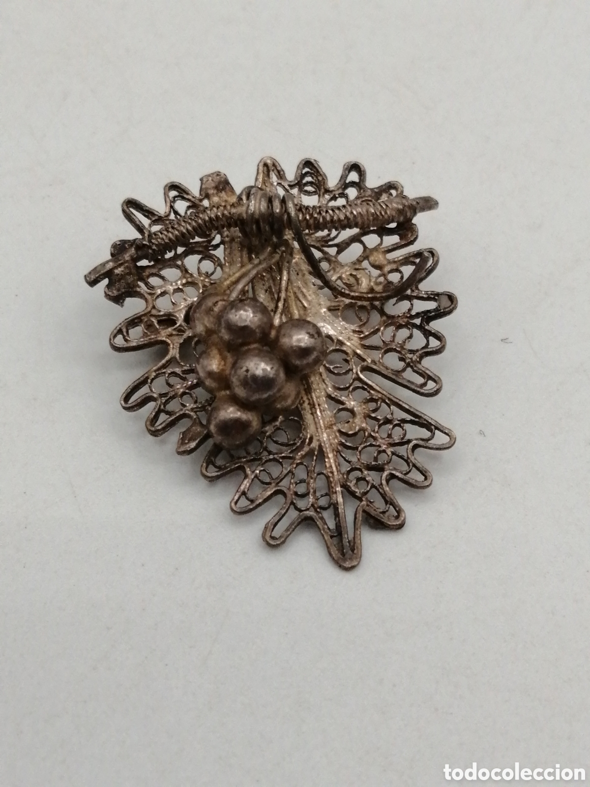 Joyeria: Broche filigrana metal plateado - Foto 1