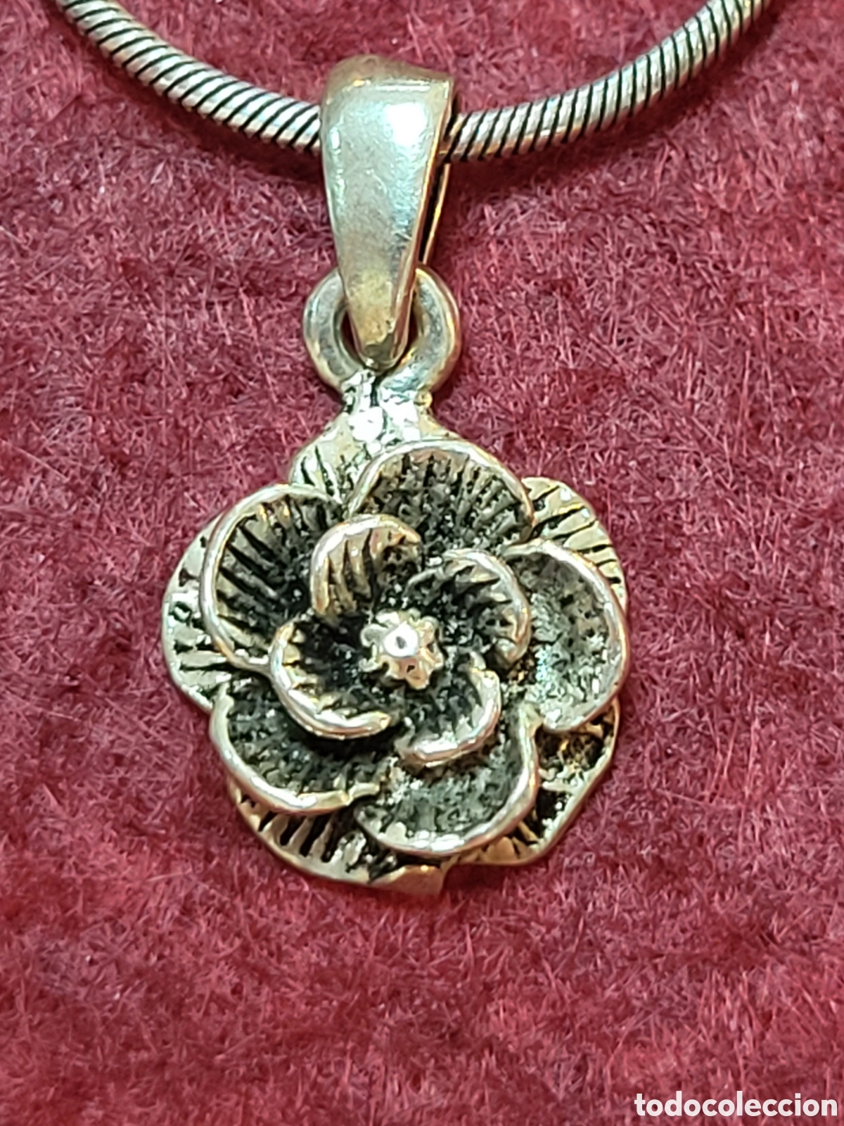Joyeria: CONJUNTO PENDIENTES, COLGANTE Y CADENA REALIZADA EN PLATA - Foto 4