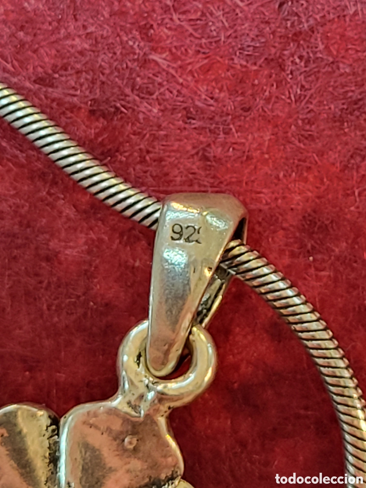 Joyeria: CONJUNTO PENDIENTES, COLGANTE Y CADENA REALIZADA EN PLATA - Foto 7