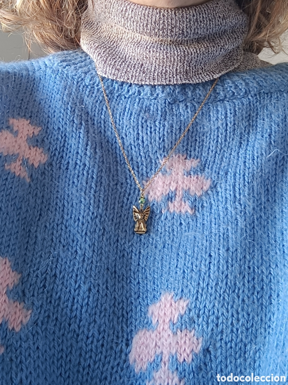 Joyeria: ⌛Collar vintage g&aacute;rgola, ba&ntilde;ado en oro. - Foto 3