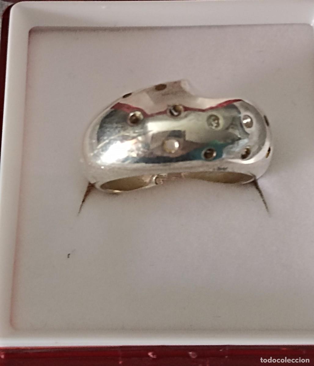 Joyeria: Original y robusta Sortija de plata 925 y circonitas incrustadas - Foto 1