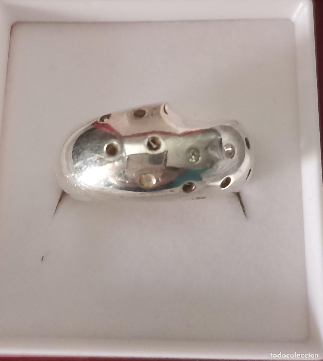 Joyeria: Original y robusta Sortija de plata 925 y circonitas incrustadas - Foto 3