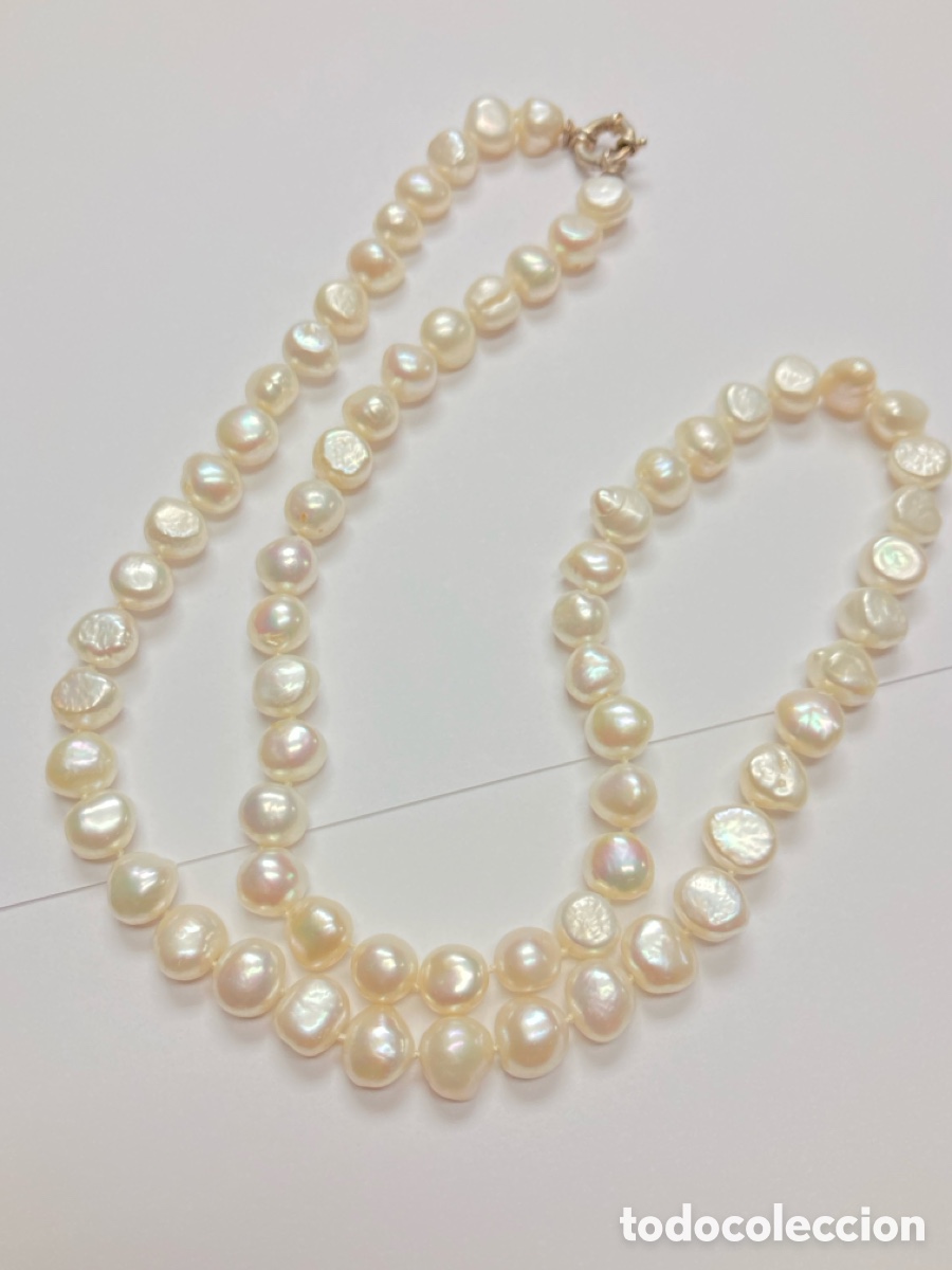 Joyeria: Collar de perlas cultivadas con cierre de plata/COLL6 - Foto 1