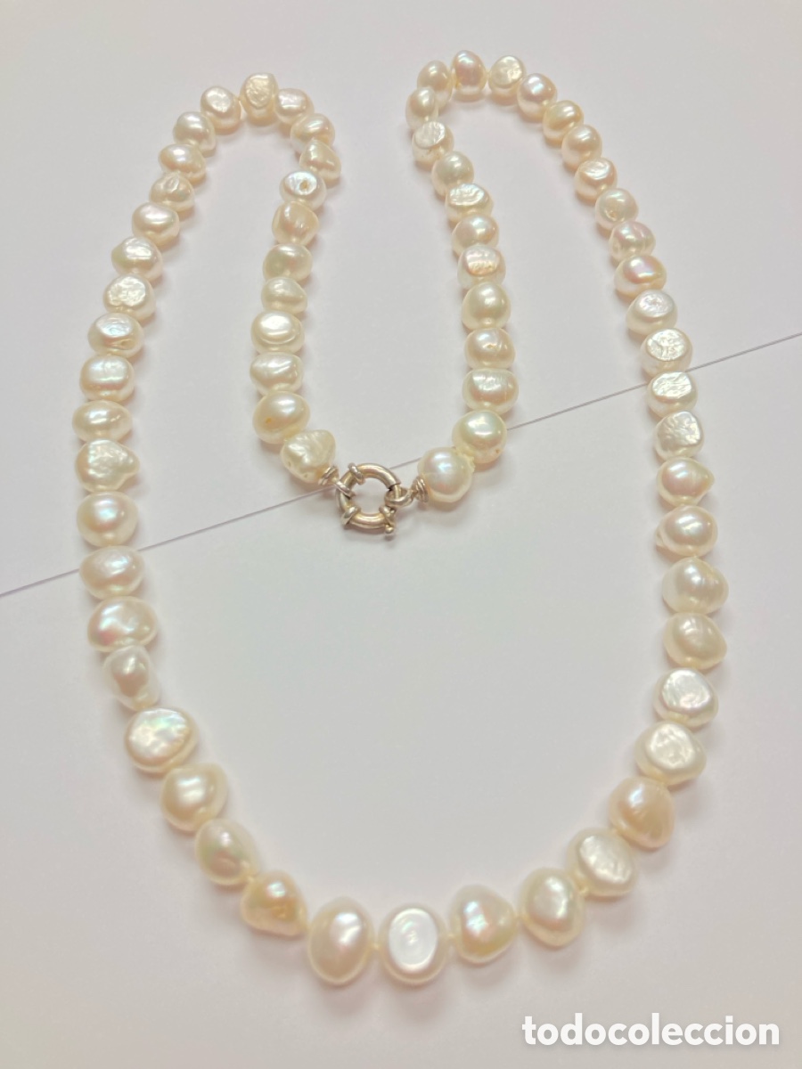 Joyeria: Collar de perlas cultivadas con cierre de plata/COLL6 - Foto 3