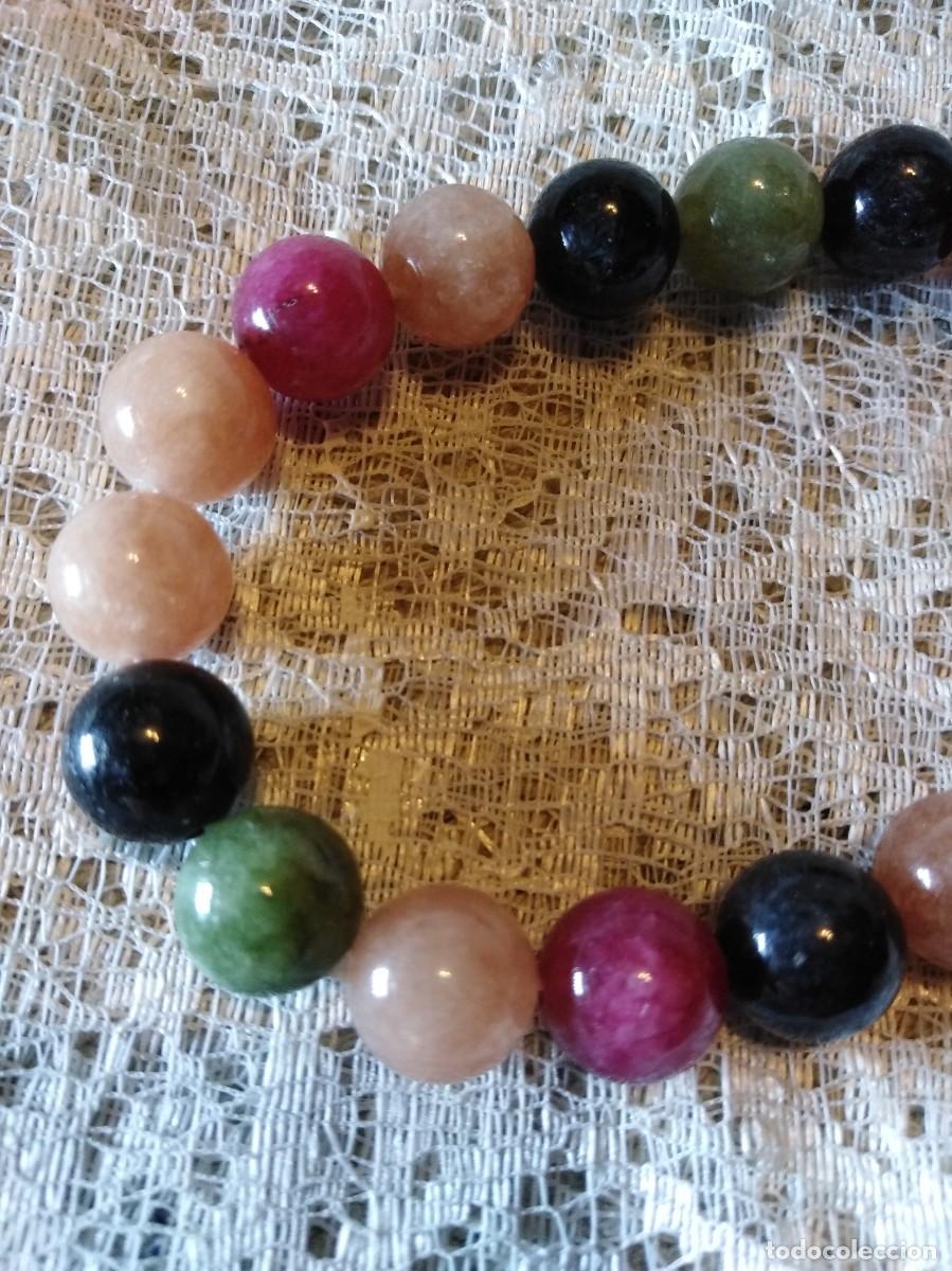 Joyeria: ORIGINAL PULSERA DE TURMALINAS ARCO&Iacute;RIS NATURALES (SIN USAR) - Foto 3