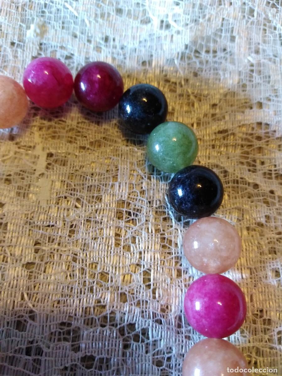 Joyeria: ORIGINAL PULSERA DE TURMALINAS ARCO&Iacute;RIS NATURALES (SIN USAR) - Foto 4