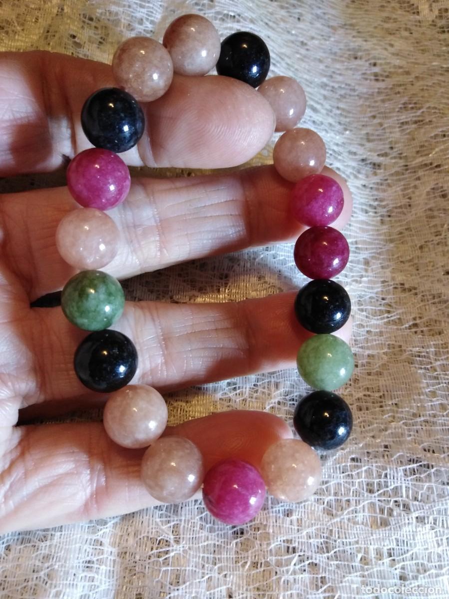 Joyeria: ORIGINAL PULSERA DE TURMALINAS ARCO&Iacute;RIS NATURALES (SIN USAR) - Foto 5
