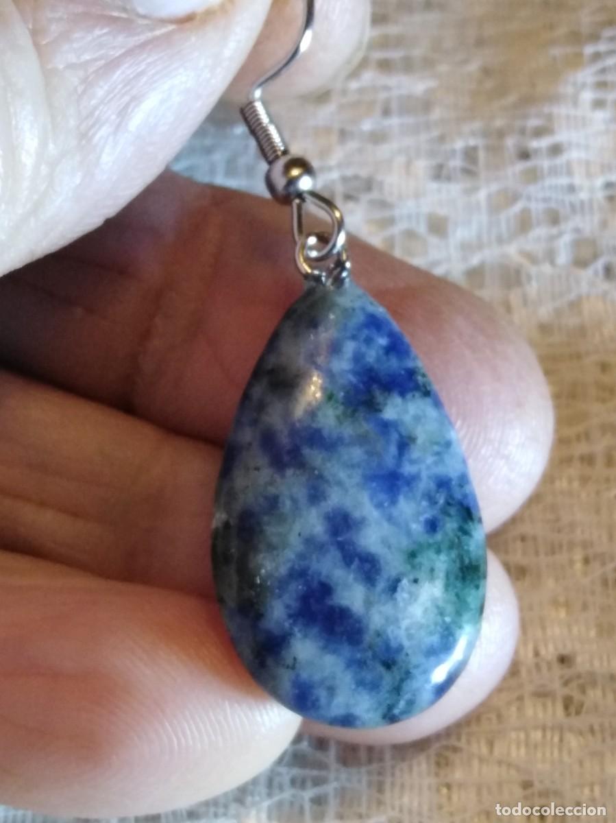 Joyeria: PRECIOSOS PENDIENTES DE LAPISLAZULI NATURAL (SIN USAR) - Foto 3
