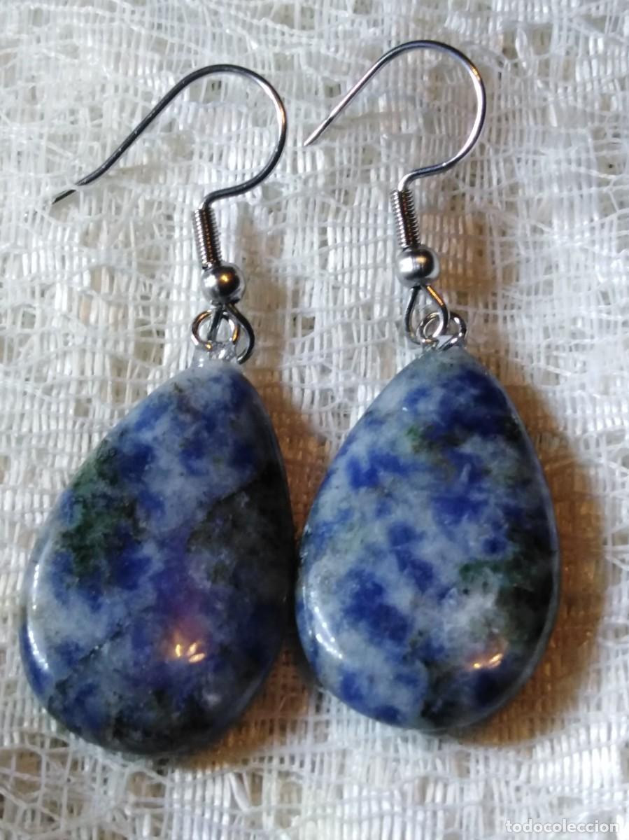 Joyeria: PRECIOSOS PENDIENTES DE LAPISLAZULI NATURAL (SIN USAR) - Foto 4