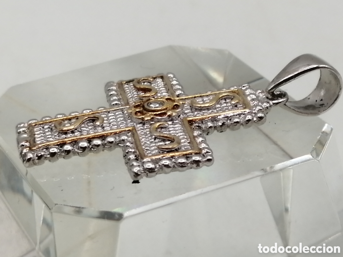 Joyeria: Cruz colgante plata 925mls - Foto 2