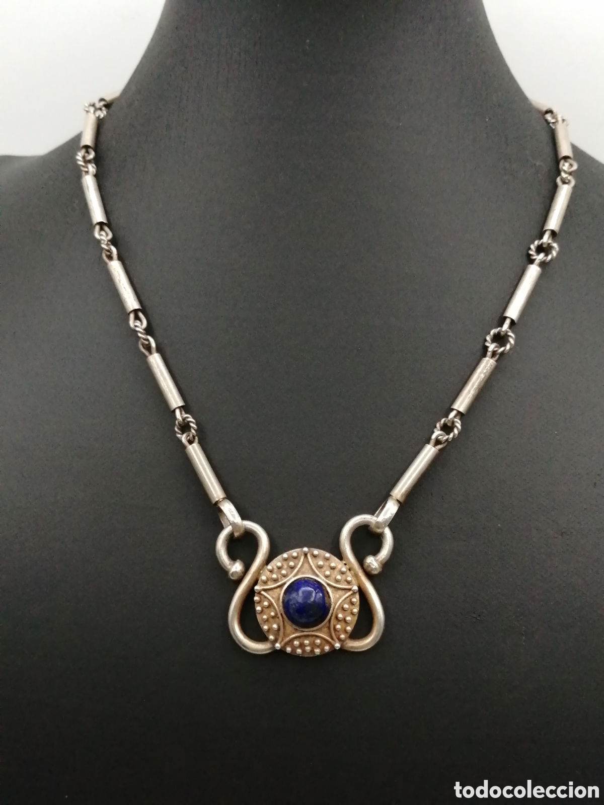 Joyeria: Collar plata 925mls y l&aacute;piz lazuli - Foto 2