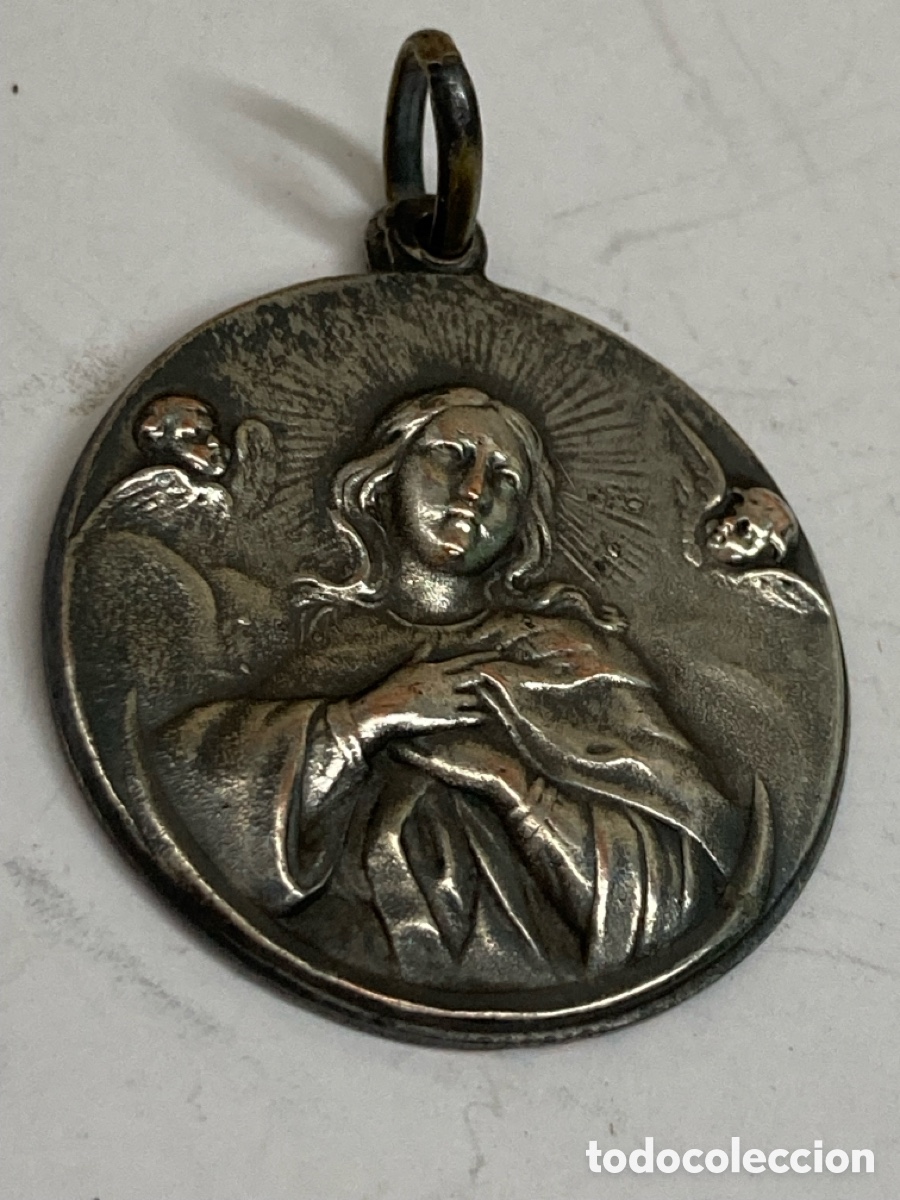 Joyeria: Medalla de plata religiosa C156 - Foto 1