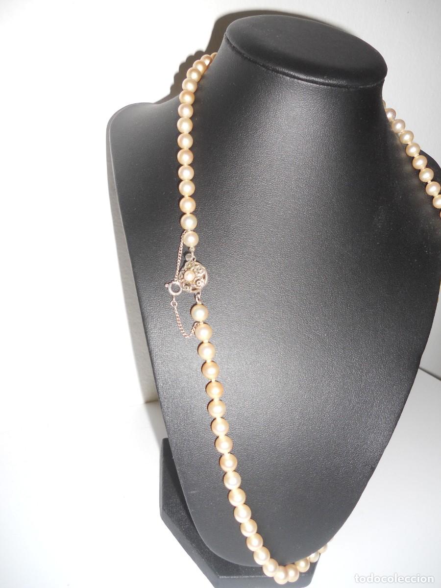 Joyeria: ANTIGUO COLLAR DE PERLAS CULTIVADAS - Foto 3