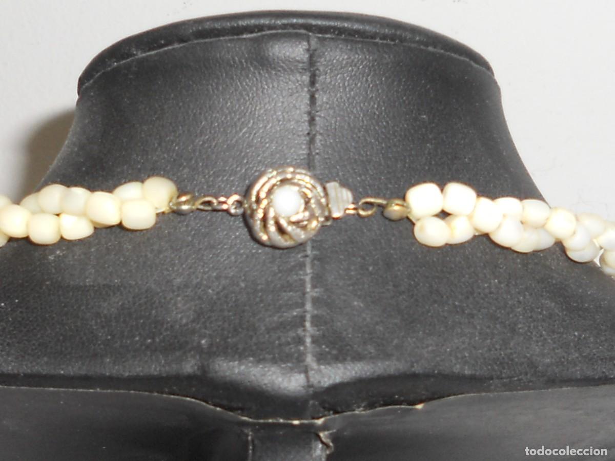 Joyeria: ANTIGUO COLLAR DE PEDRITAS NACARADAS - Foto 8