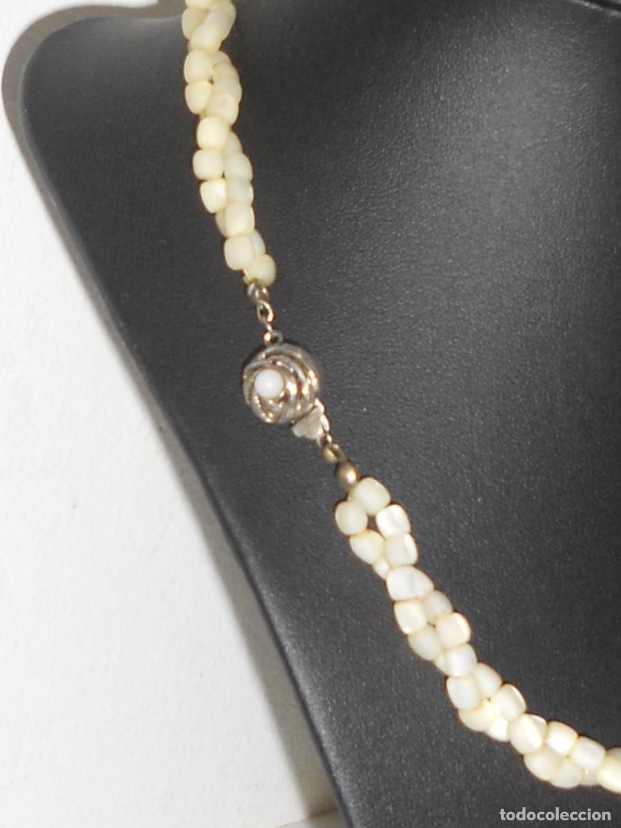 Joyeria: ANTIGUO COLLAR DE PEDRITAS NACARADAS - Foto 9