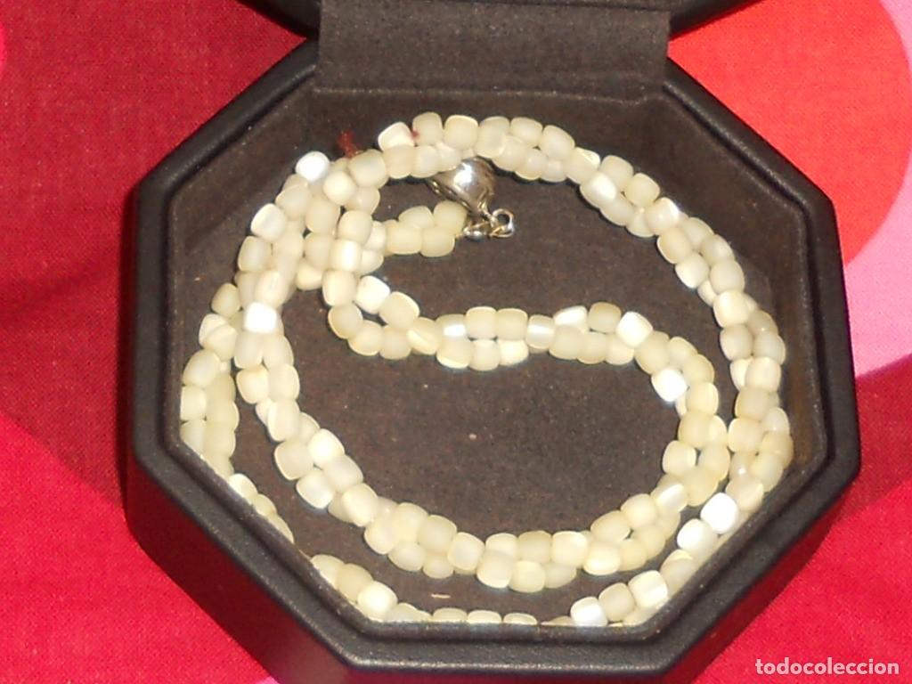 Joyeria: ANTIGUO COLLAR DE PEDRITAS NACARADAS - Foto 10