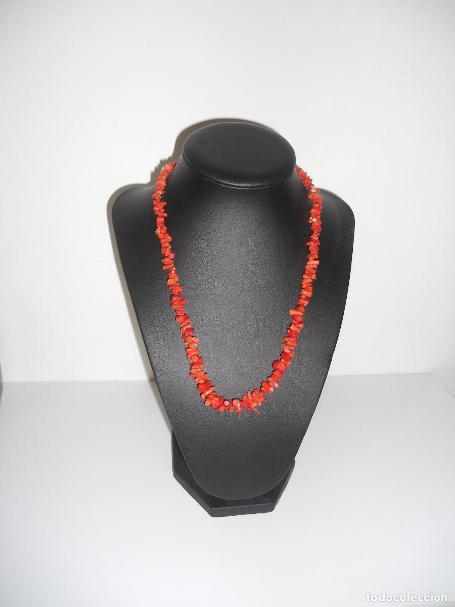Joyeria: ANTIGUO COLLAR DE CORAL ROJO - Foto 1