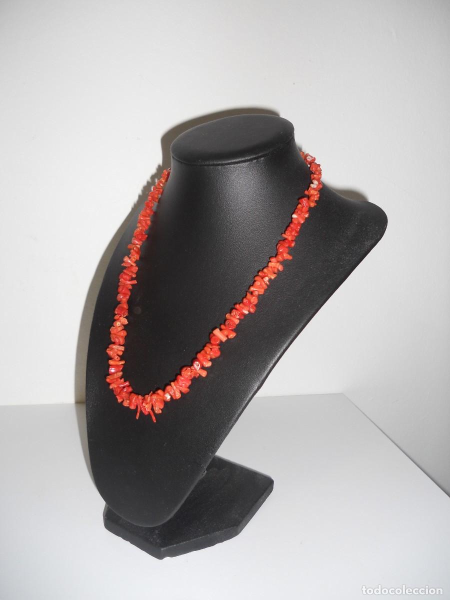 Joyeria: ANTIGUO COLLAR DE CORAL ROJO - Foto 2