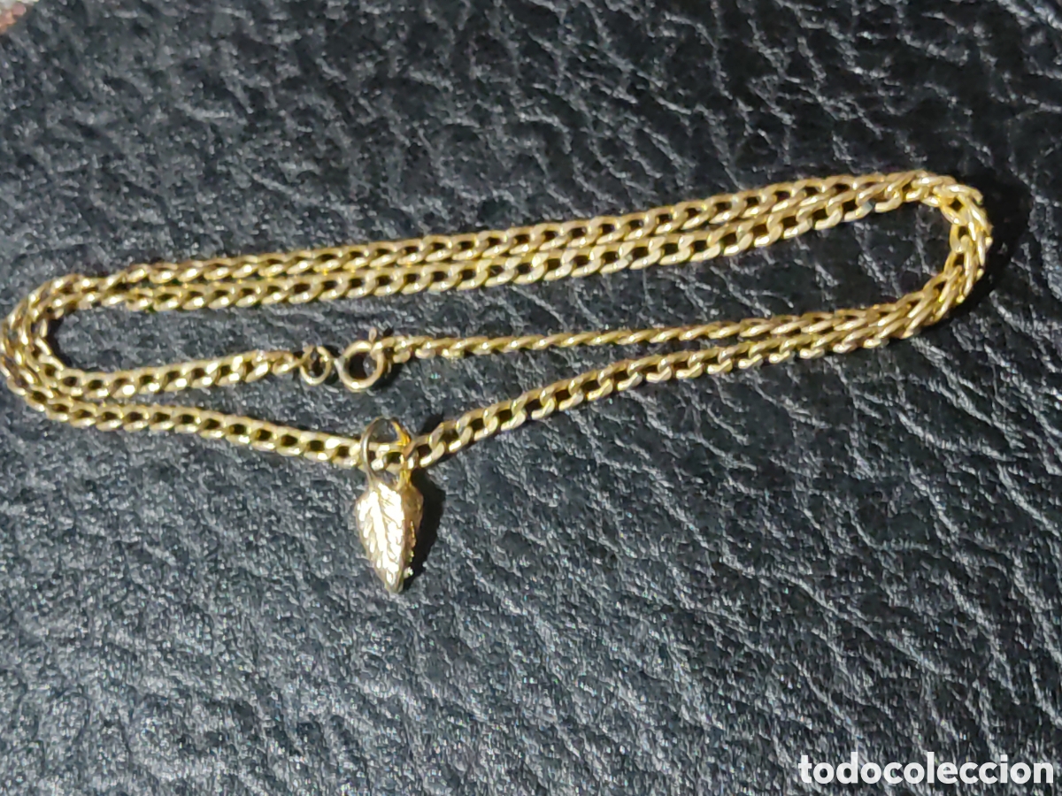 Joyeria: Cadena ba&ntilde;ada en oro.Vintage. - Foto 5