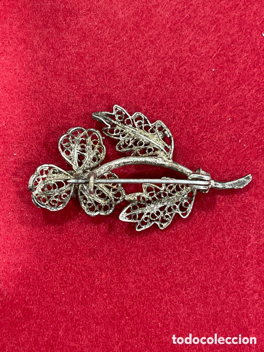Joyeria: Broche en filigrana de plata de ley. - Foto 2