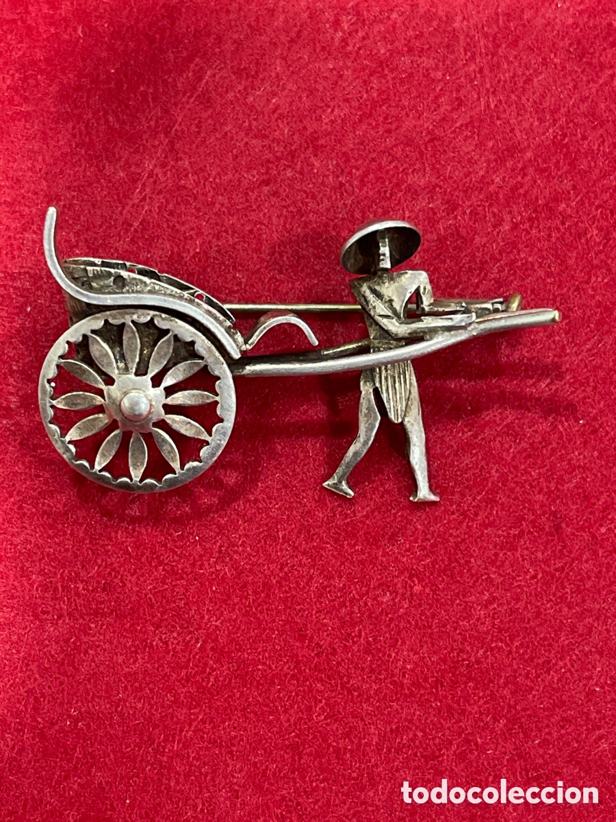 Joyeria: Bonito broche Art Dec&oacute; en plata de ley. - Foto 1