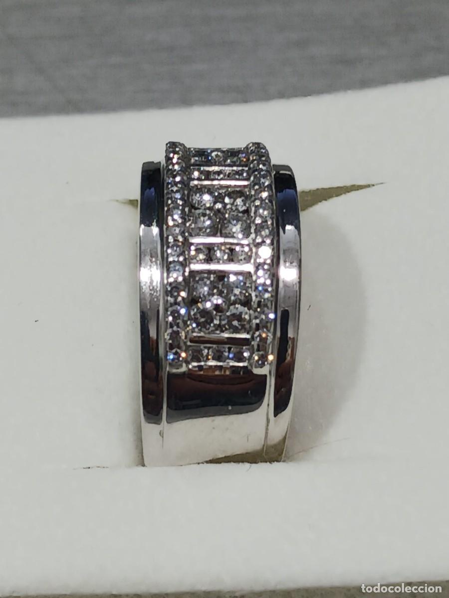 Joyeria: anillo oro blanco 18 kts con diamantes - Foto 5