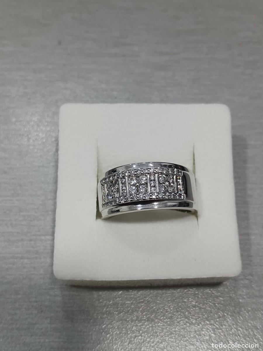 Joyeria: anillo oro blanco 18 kts con diamantes - Foto 6