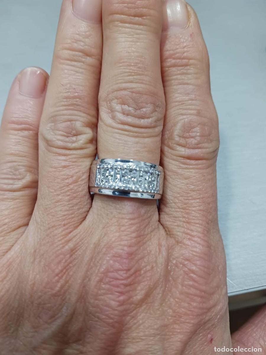 Joyeria: anillo oro blanco 18 kts con diamantes - Foto 7