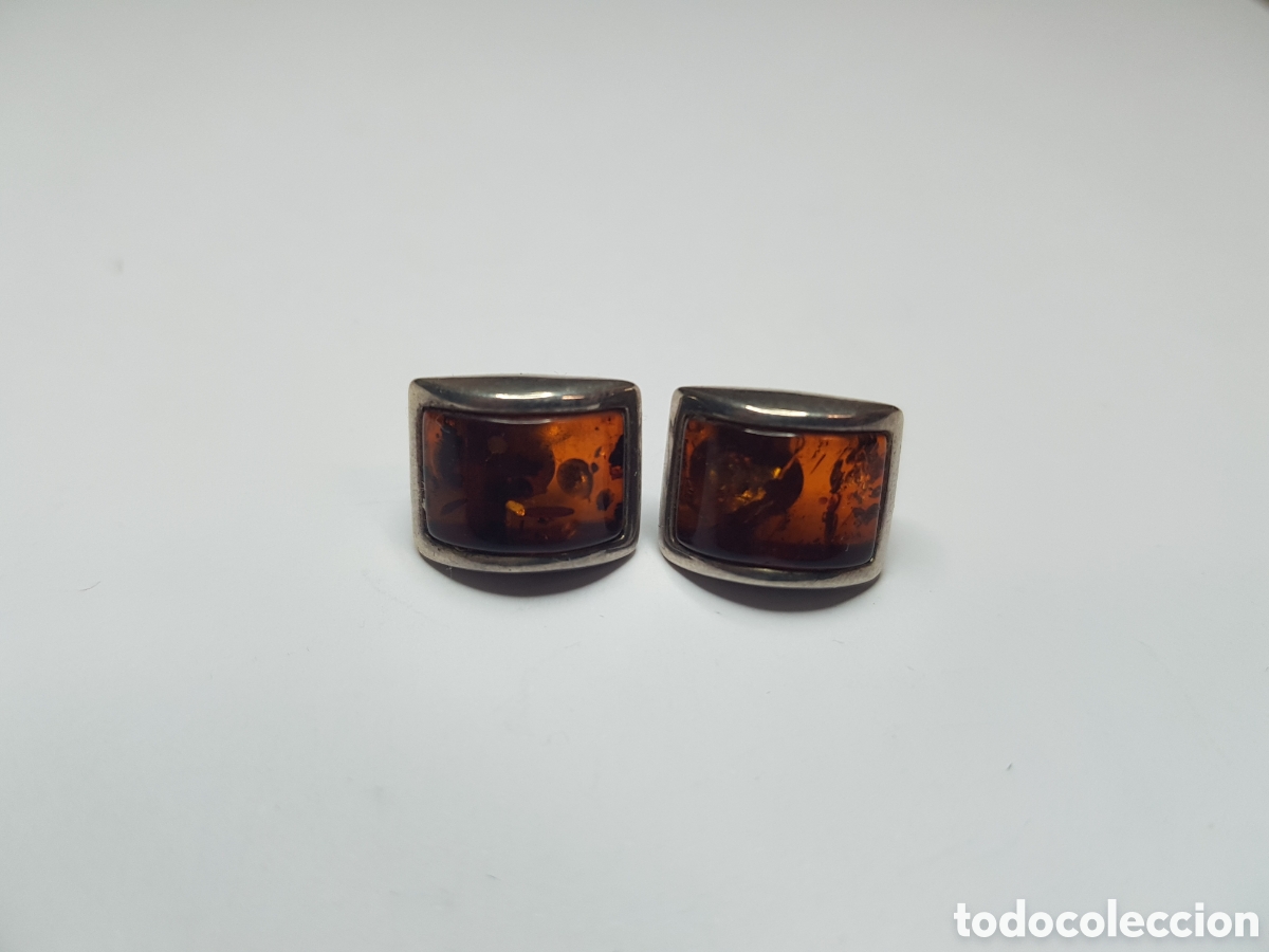 Joyeria: #757 Pendientes con piedra plata de ley 925 1,2cm - Foto 1