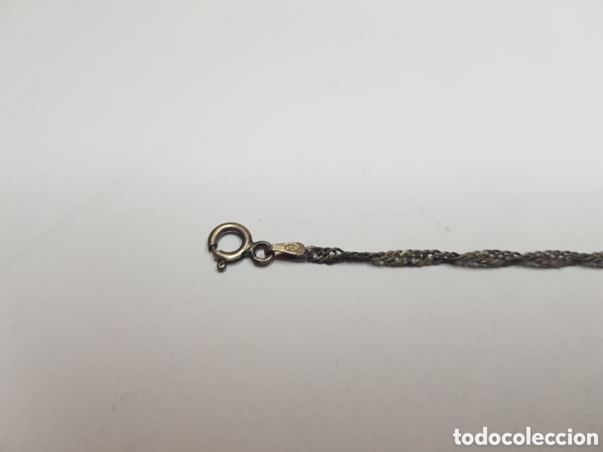Joyeria: #767 Cadena trenzada plata de ley 925 62cm - Foto 1