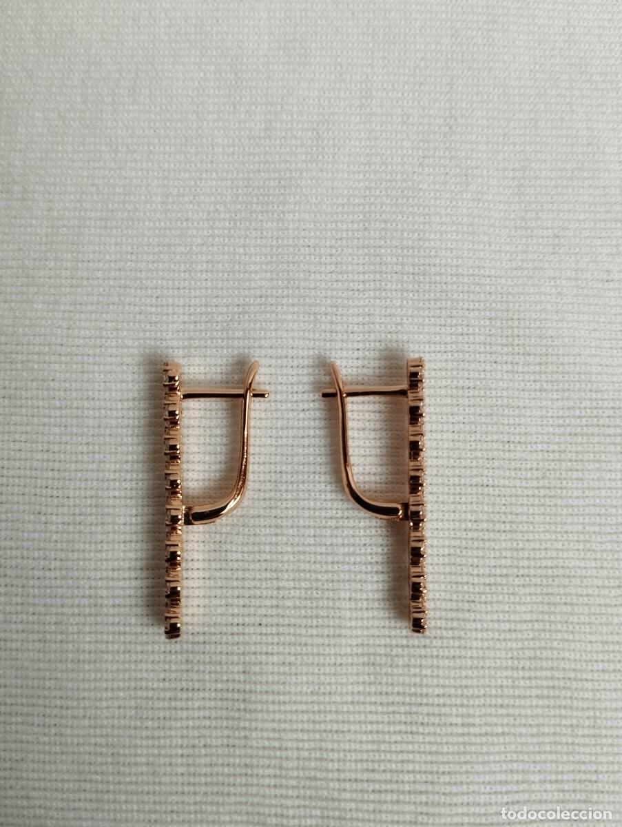 Joyeria: Espectaculares pendientes con micro pave ba&ntilde;ado en oro rosa - Foto 7