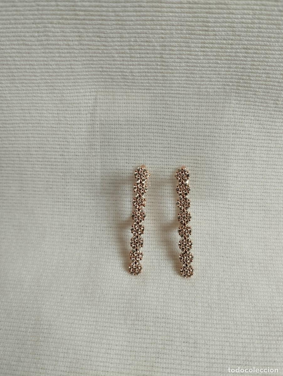 Joyeria: Espectaculares pendientes con micro pave ba&ntilde;ado en oro rosa - Foto 10