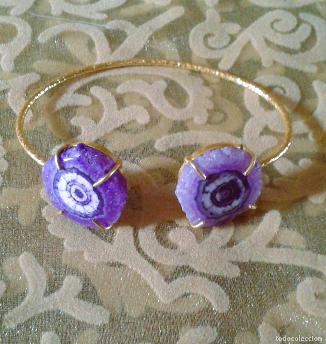 Joyeria: PULSERA BRAZALETE CUARZO SOLAR MORADO - Foto 2