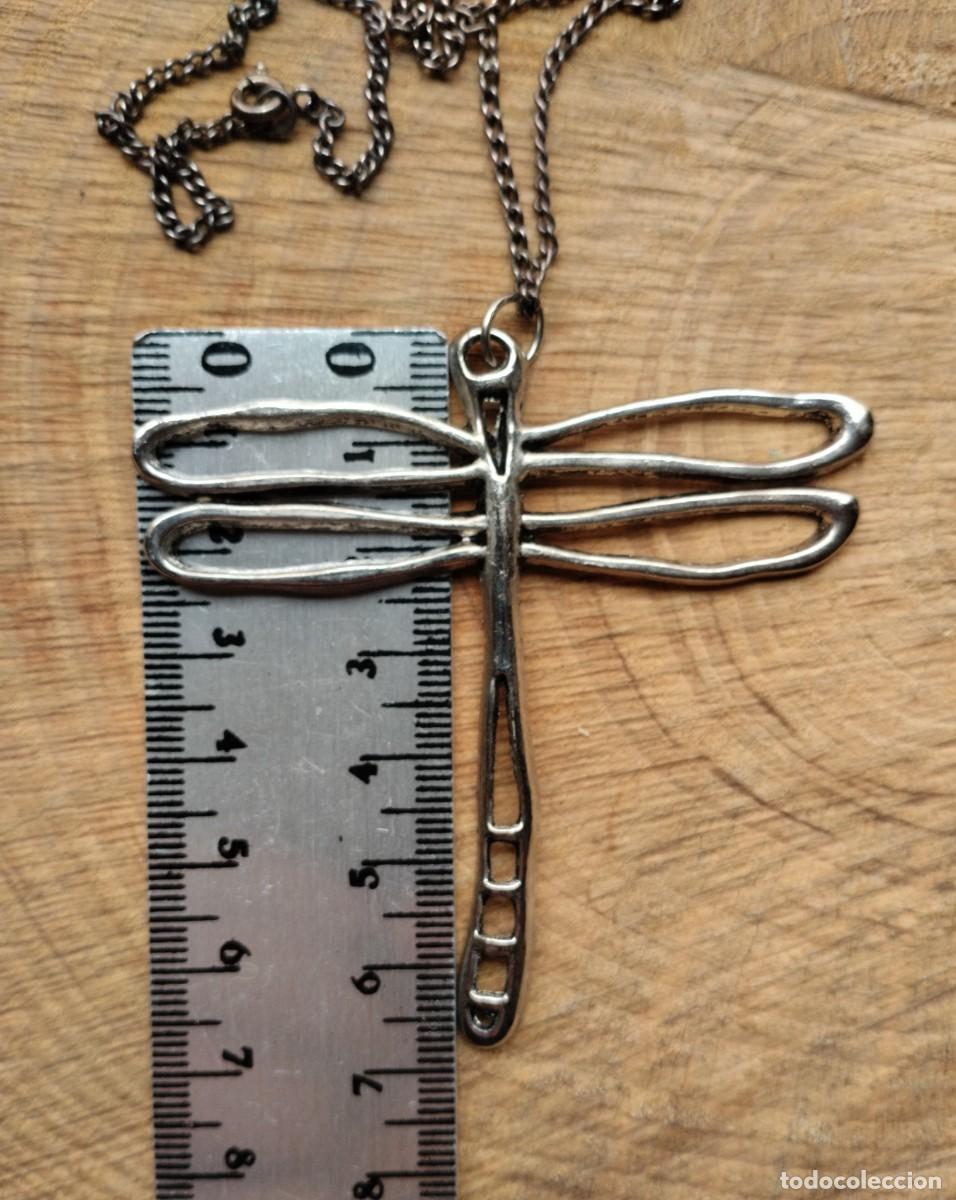 Joyeria: Colgante plateado con forma de lib&eacute;lula y con cadena - Foto 8