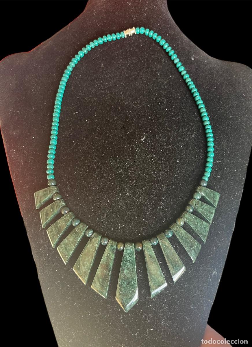 Joyeria: COLLAR DE MALAQUITA Y JADE. - Foto 2