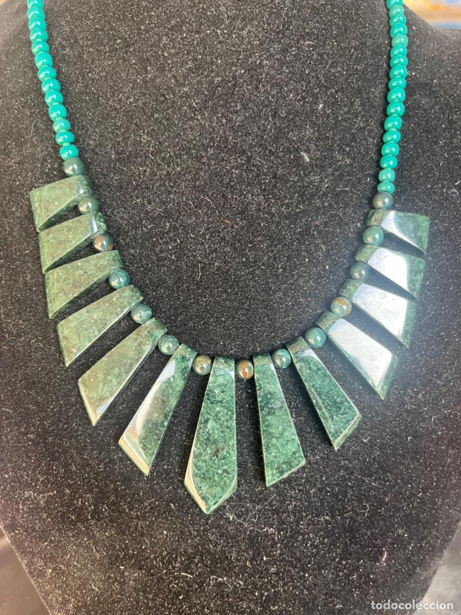 Joyeria: COLLAR DE MALAQUITA Y JADE. - Foto 3