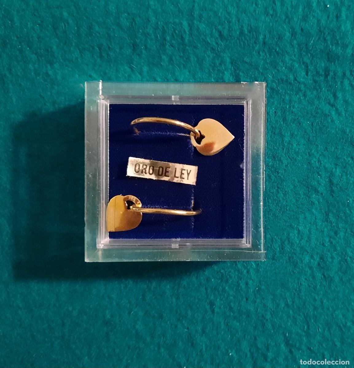 Joyeria: Pendientes, coraz&oacute;n oro ley, nuevos. - Foto 1