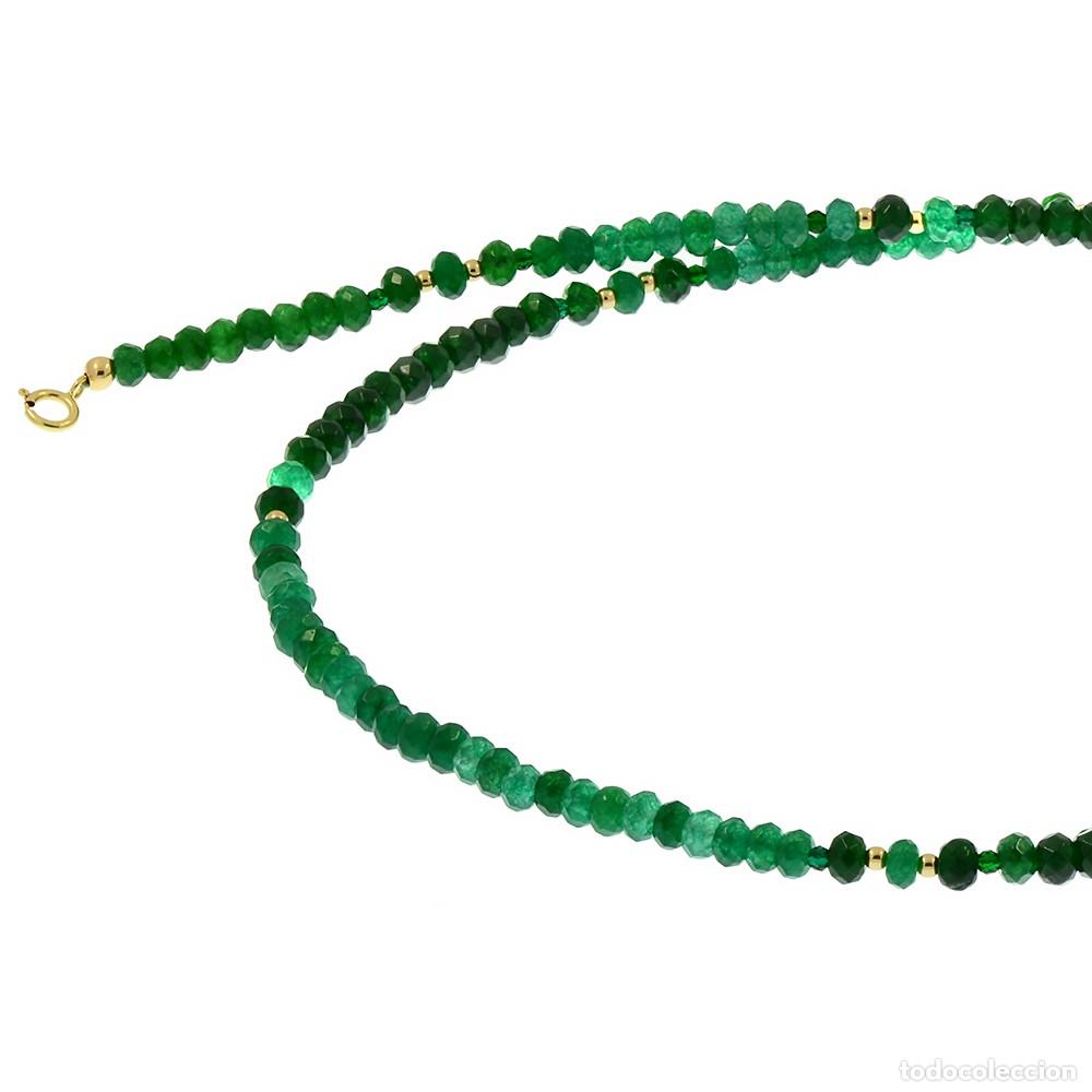 Joyeria: COLLAR DE ORO AMARILLO 18K Y ESMERALDAS - Foto 4