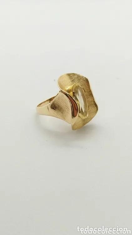 Joyeria: Anillo oro 18kts. topacio 9.-grms. - Foto 2