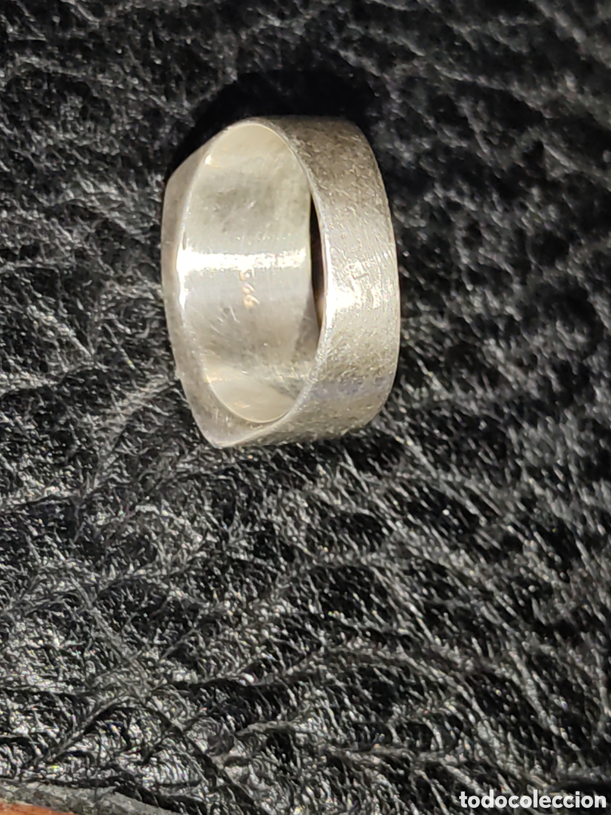Joyeria: Anillo de plata contrastada y n&aacute;car.Vintage. - Foto 6