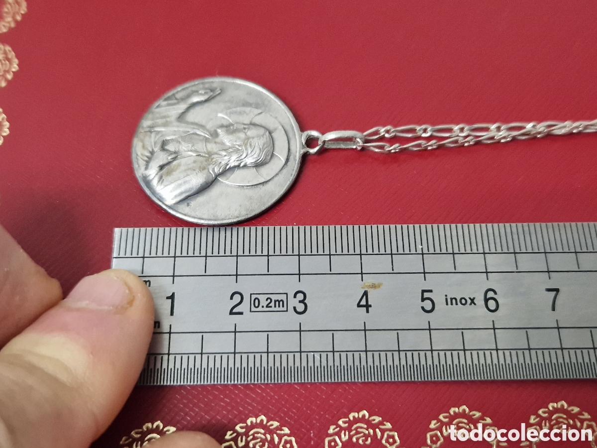 Joyeria: ESCAPULARIO GRANDE EN PLATA DE LEY CON CADENA - Foto 3